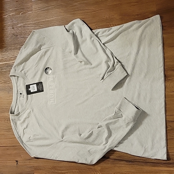 Hurley Other - NWT Men's XL Hurley Long Sleeve "Reflective" Heather Grey T-Shirt